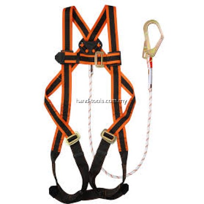 PFP-FBH-108-LITE-SGLY-SET Full Body Harness Lite 1 D-ring - Single Kernmantle Lanyard Set